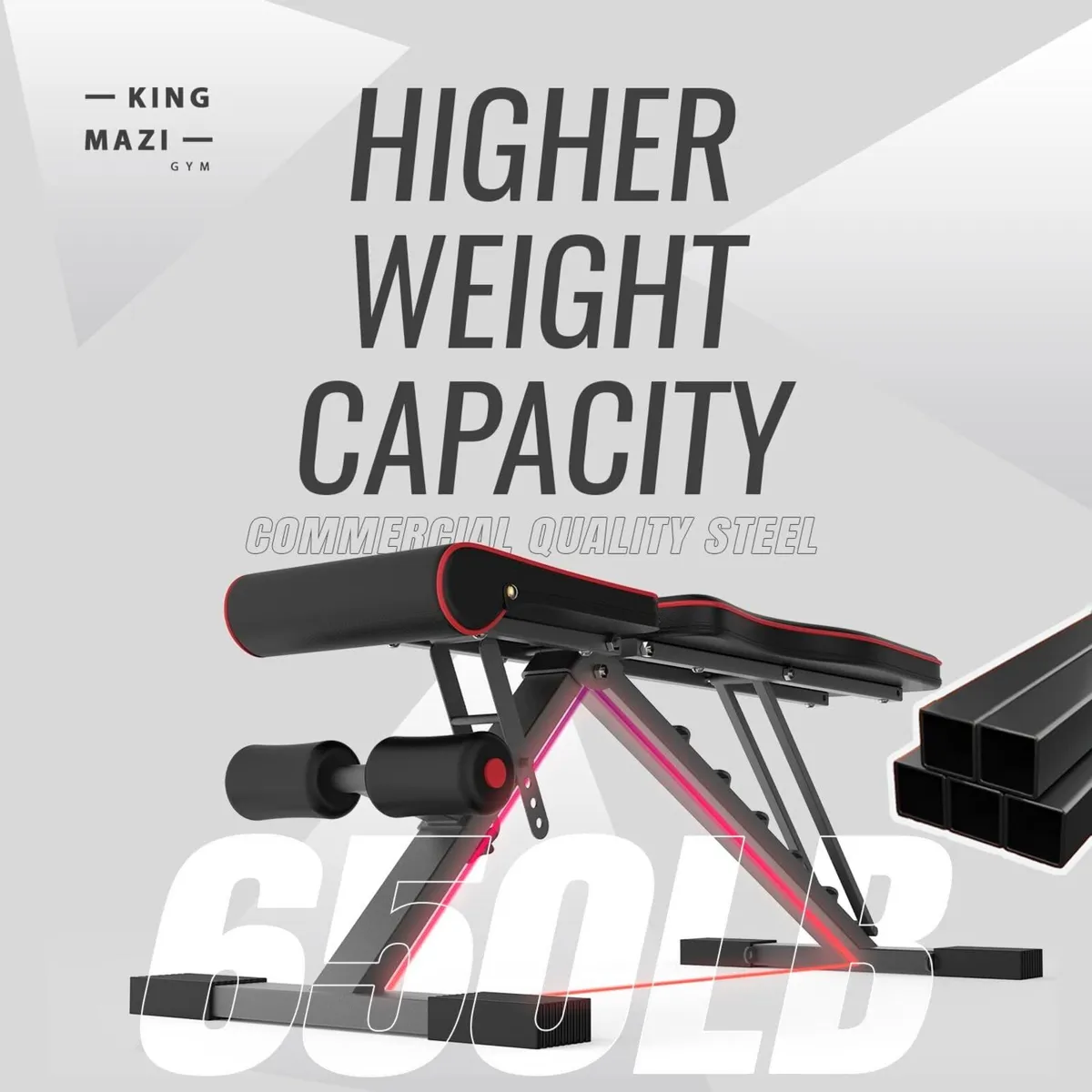 Adjustable Weight Bench Exercise Workout for Full - Image 3