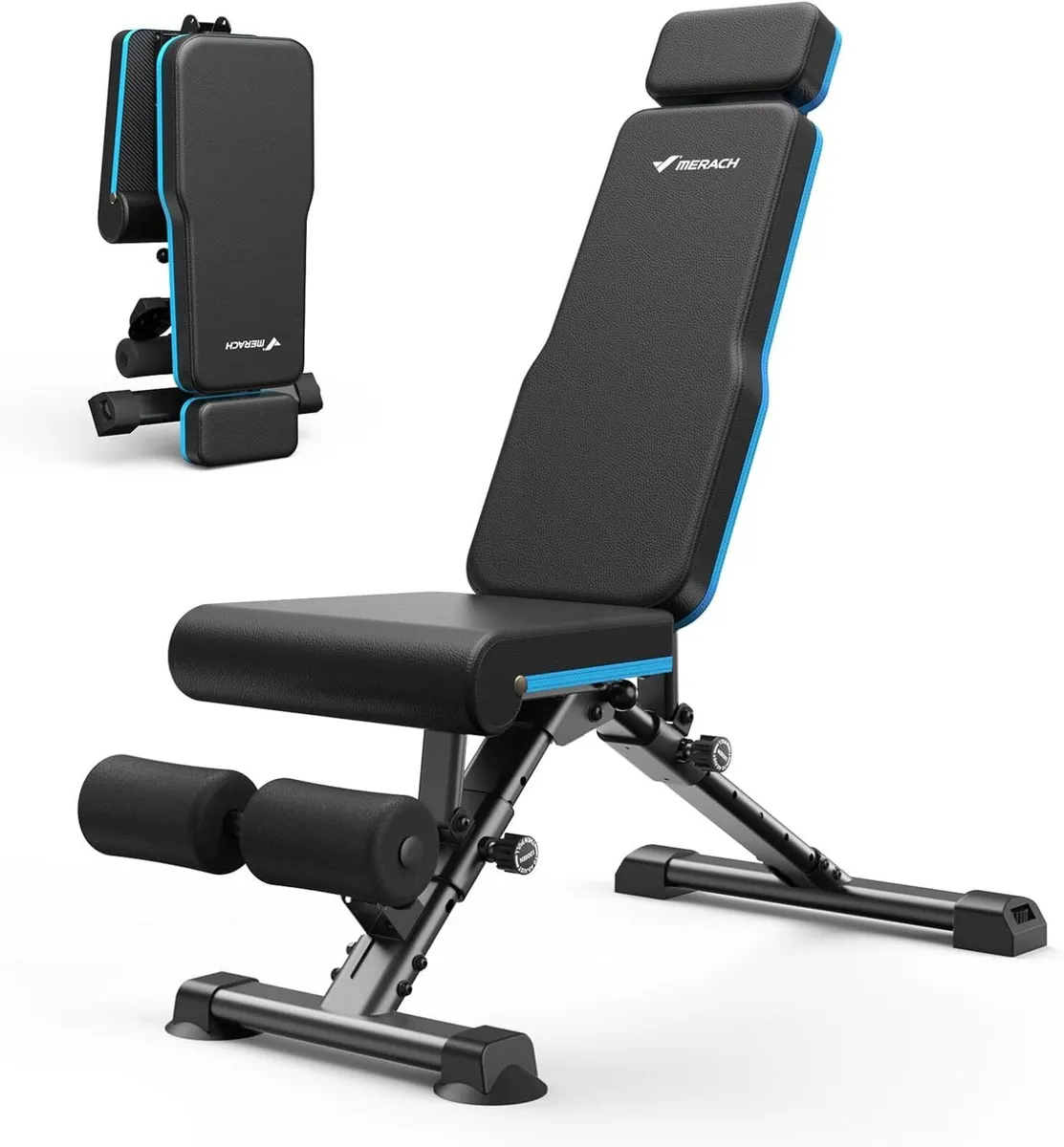 Weight Bench 990 LBS/450KG Foldable Benches for - Image 1