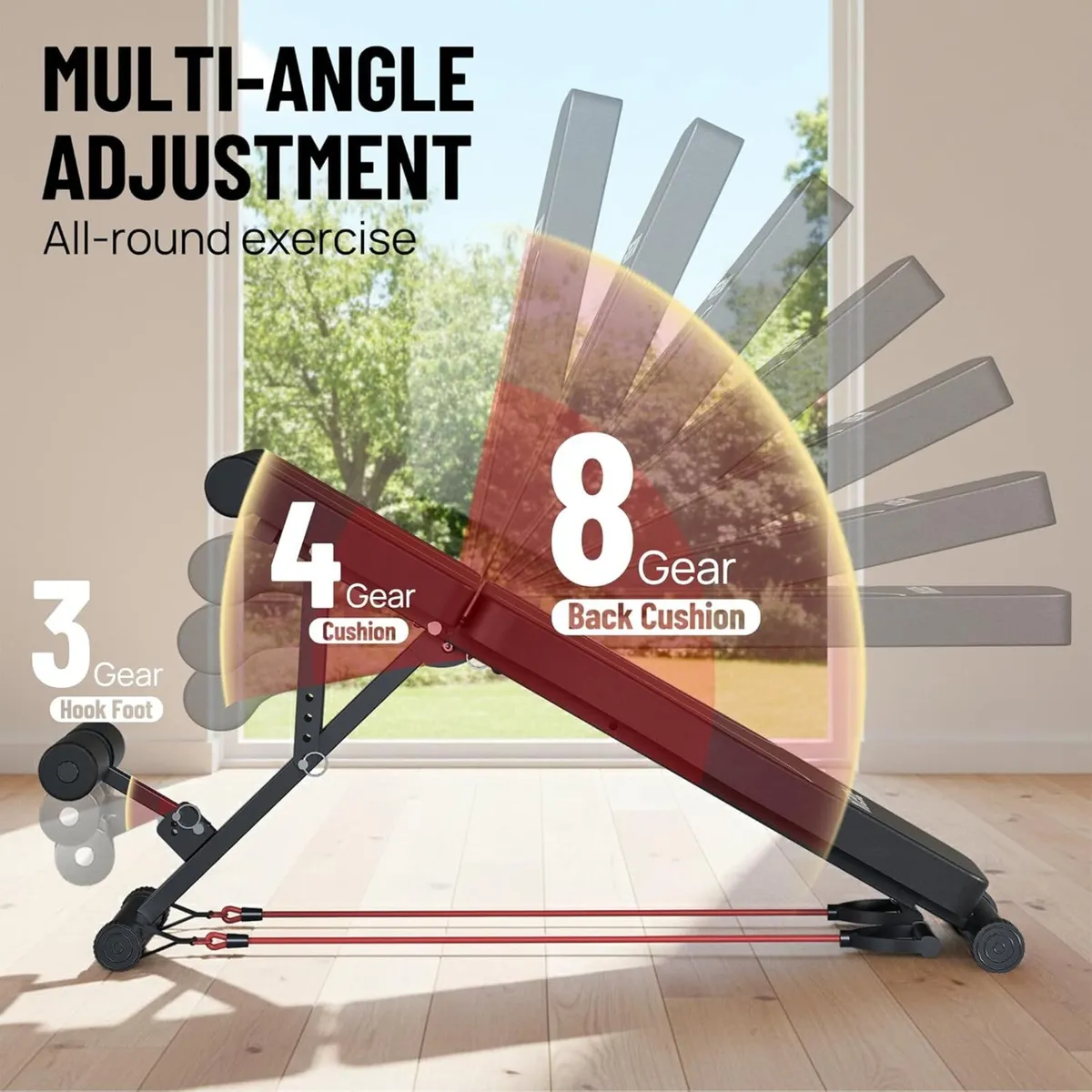 Adjustable Weight Bench Full Body Workout - Image 4