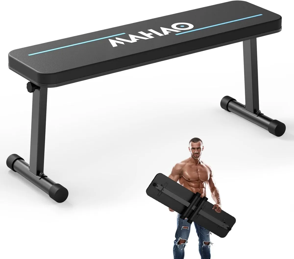 Flat Weight Bench Foldable Workout for Home Gym - Image 1
