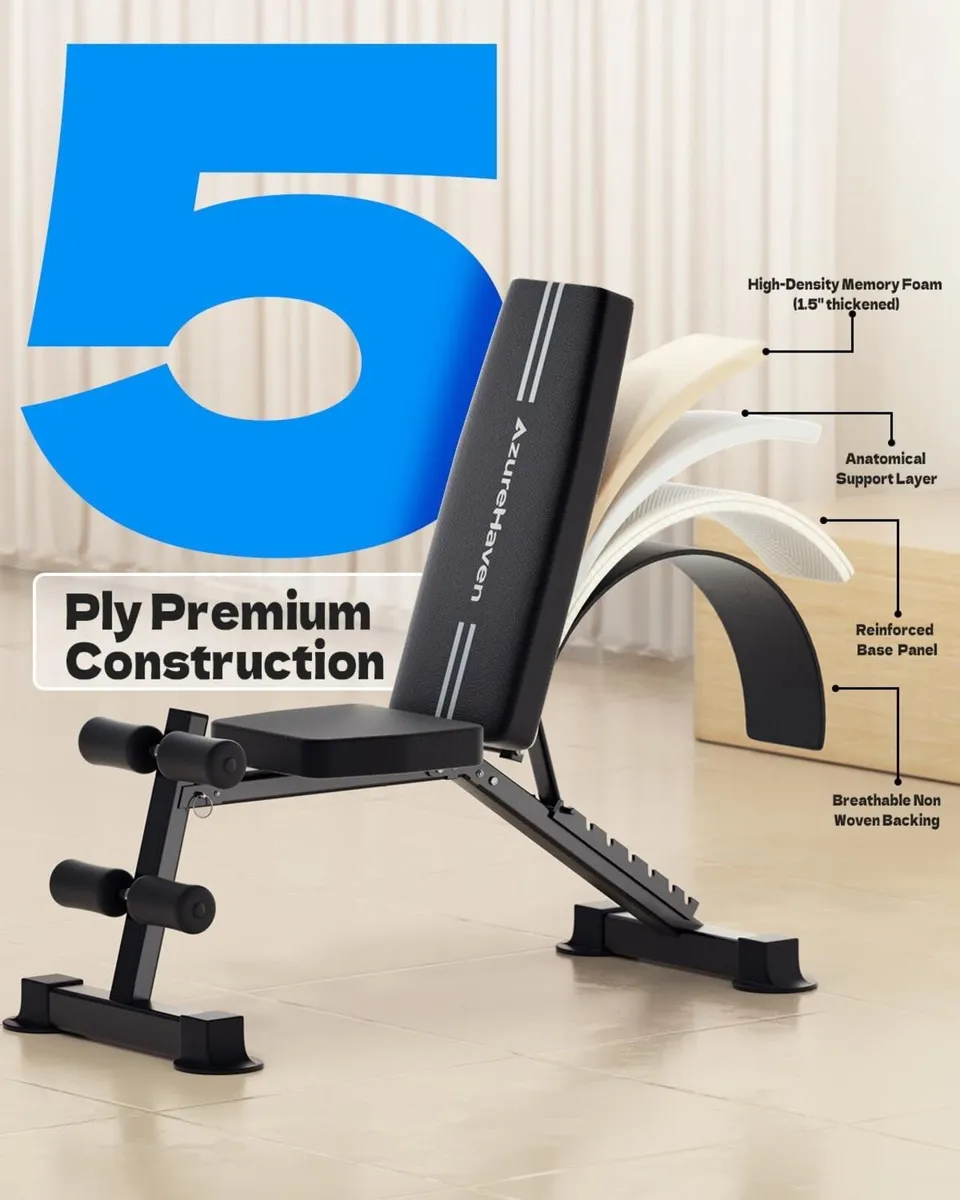 Adjustable Foldable Weight Bench 360kg Capacity - Image 4