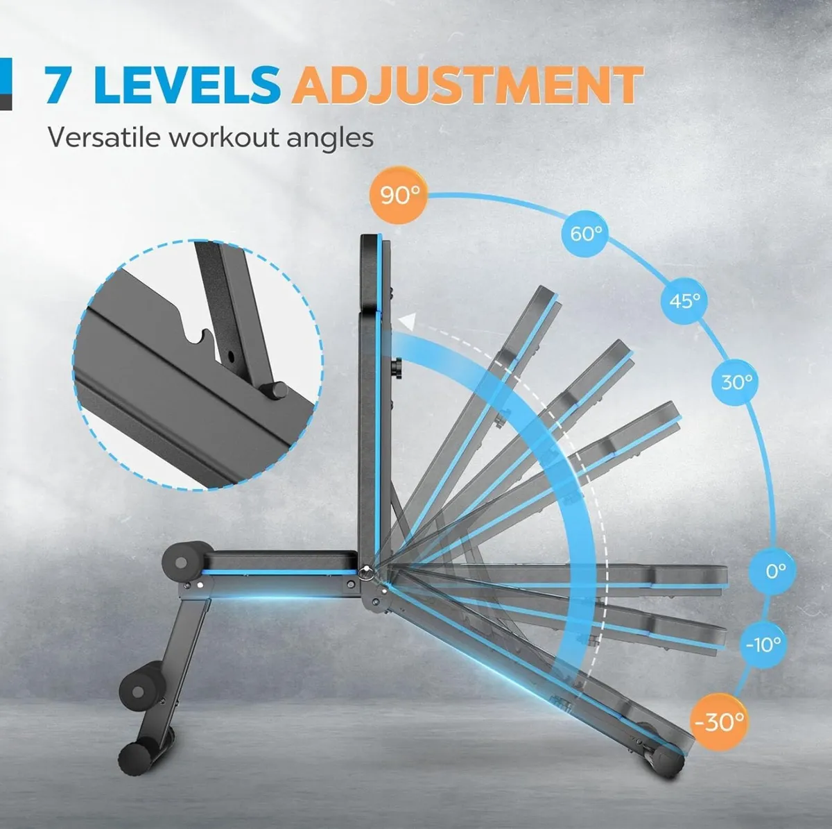 Weight Benches Adjustable Workout Bench Foldable - Image 4