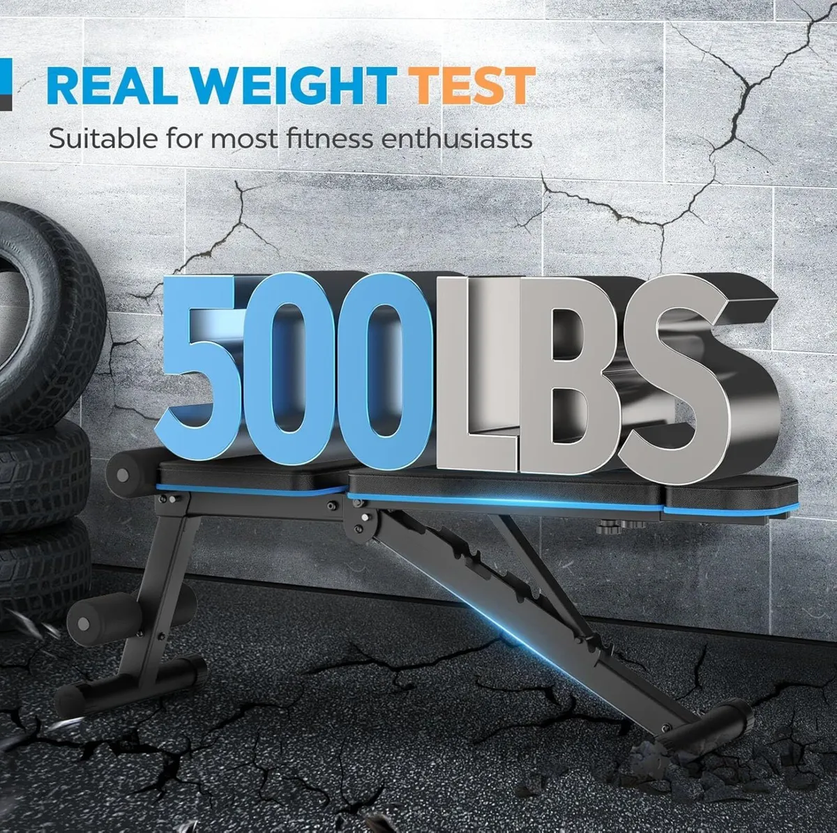 Weight Benches Adjustable Workout Bench Foldable - Image 3