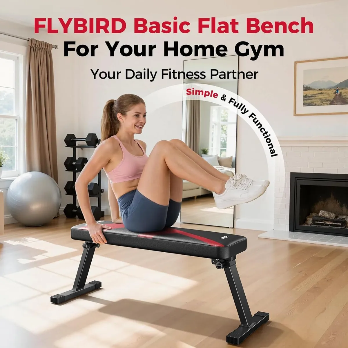 Flat Bench Foldable Weight Stable for All Types - Image 2