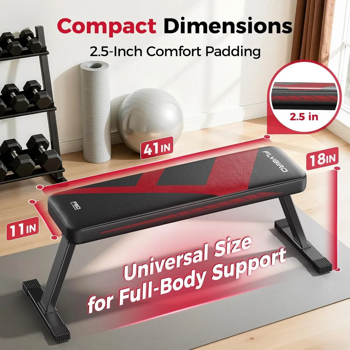 Flat Bench Foldable Weight Stable for All Types - Image 4