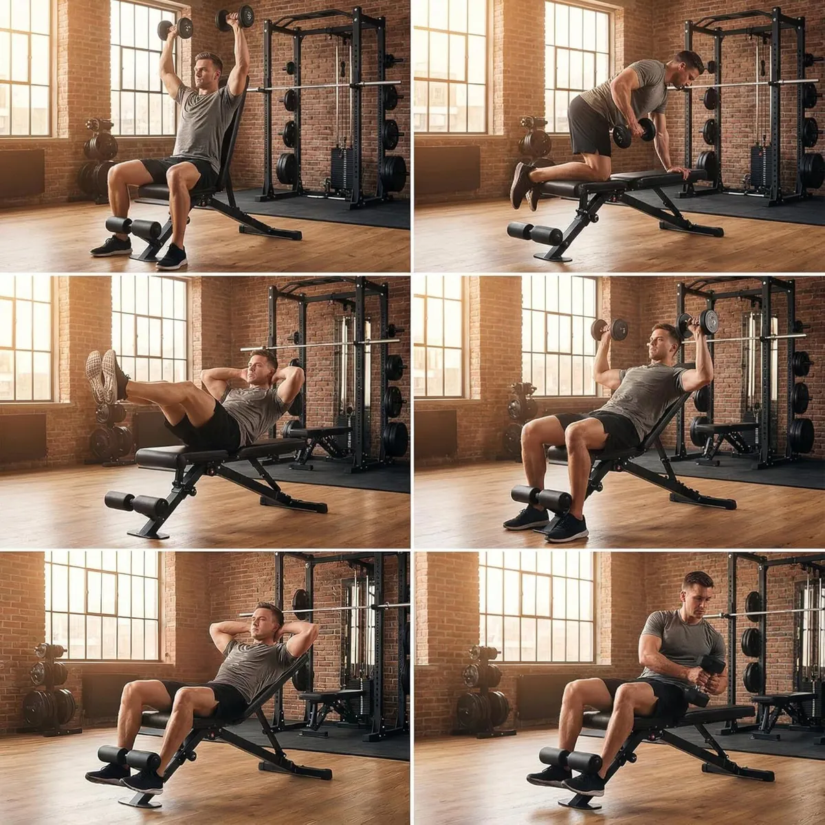 Adjustable Weight Bench Foldable Workout Training - Image 3