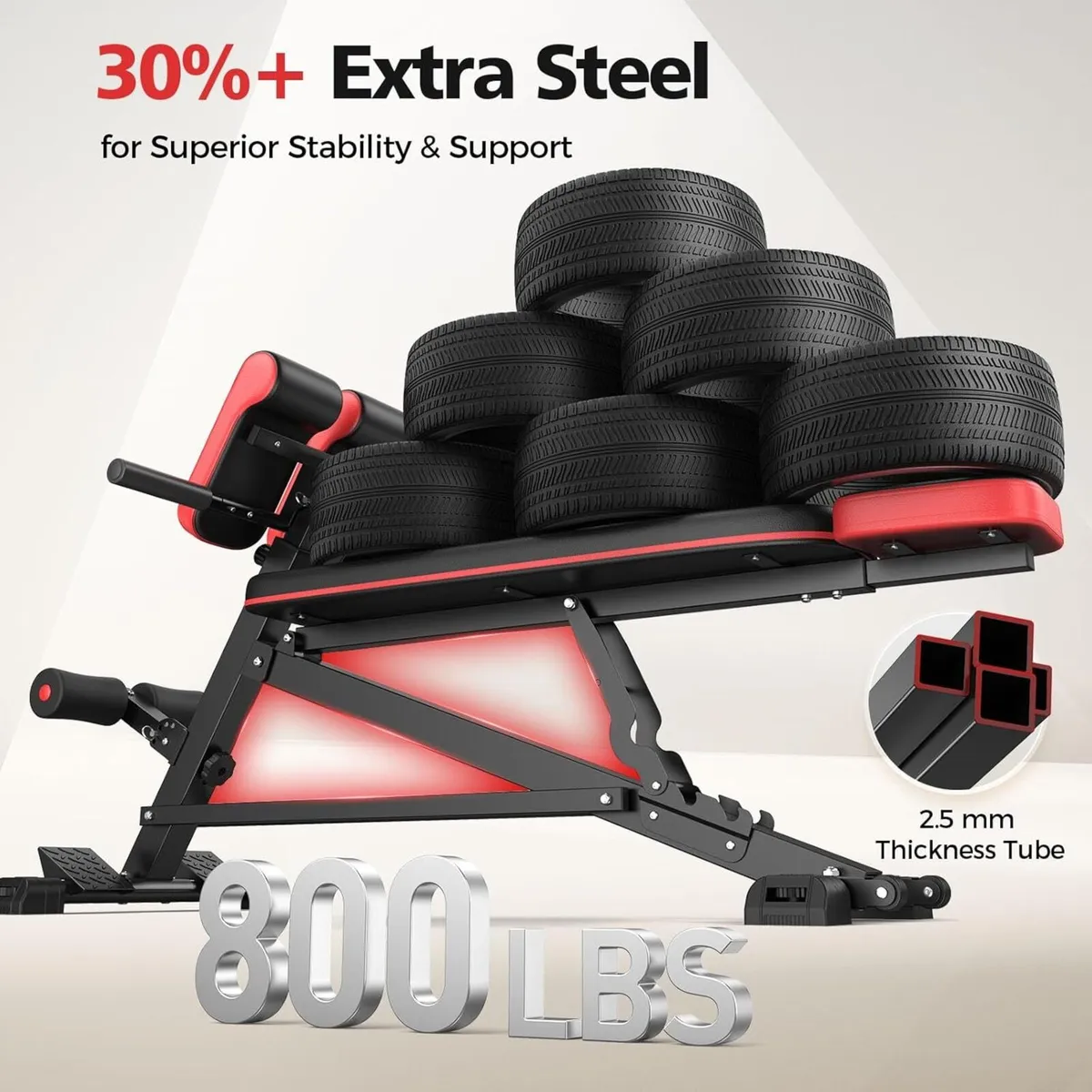 4 in 1 Workout Bench Roman Chair Weight and Sit - Image 3