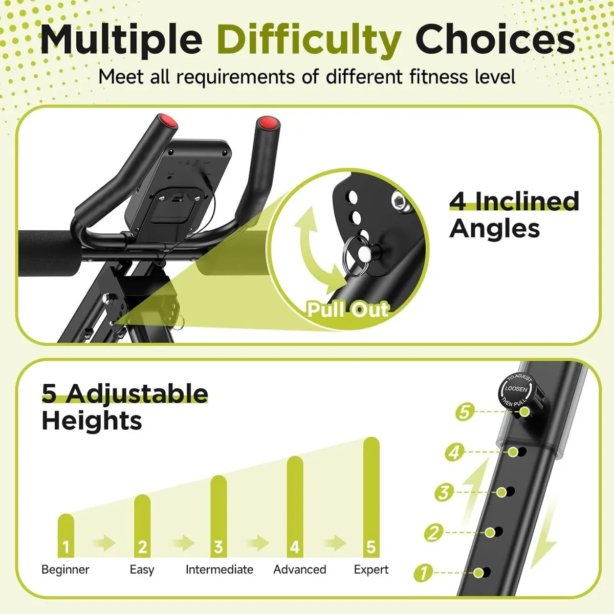 Ab Workout Equipment Adjustable Machine Full Body - Image 3