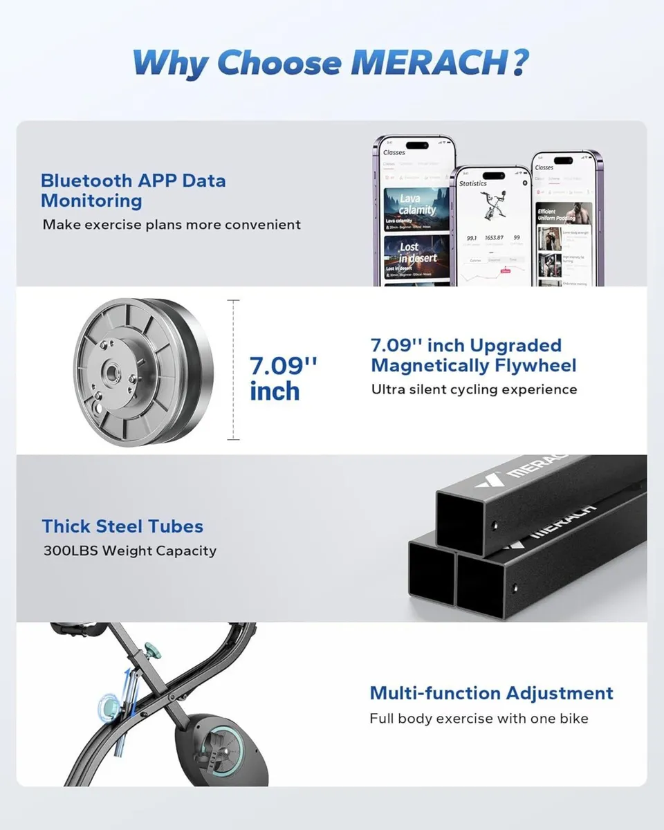 Multifunctional Foldable Exercise Bike - Exclusive - Image 3