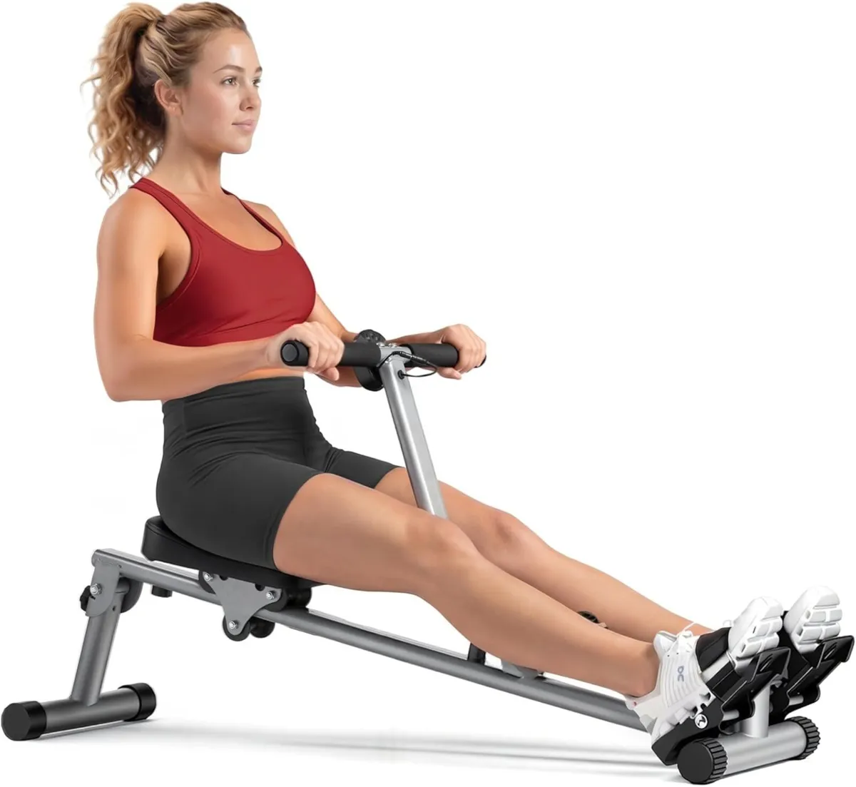 Compact Adjustable Rowing Machine Cardio Exercise - Image 1