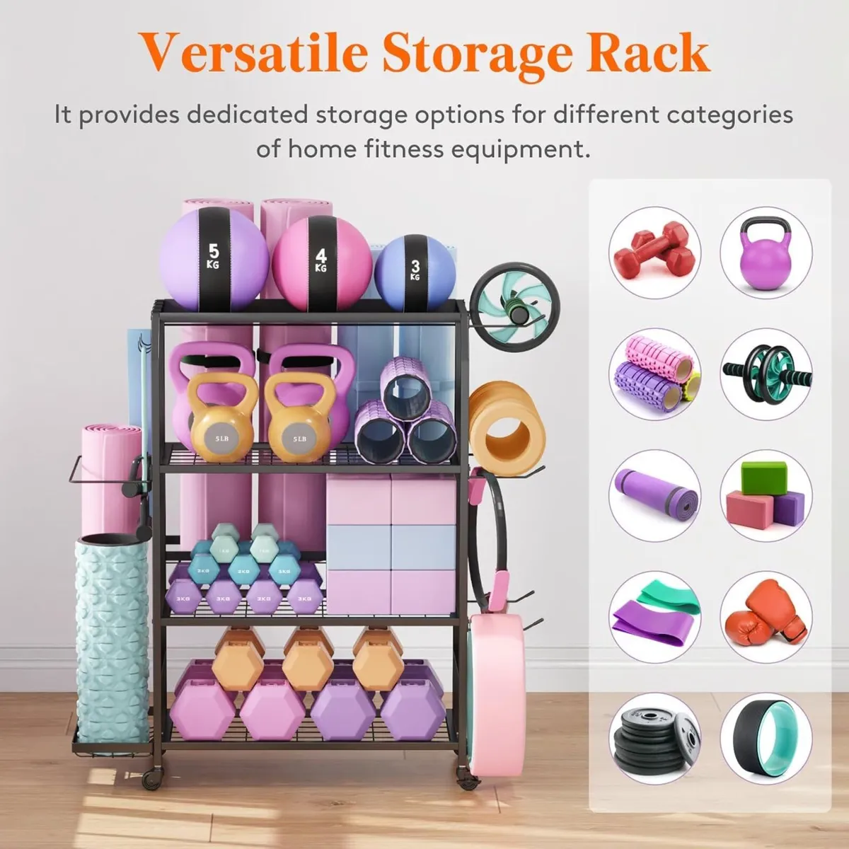 Yoga Mat Holder Home Gym Storage For Equipments - Image 3