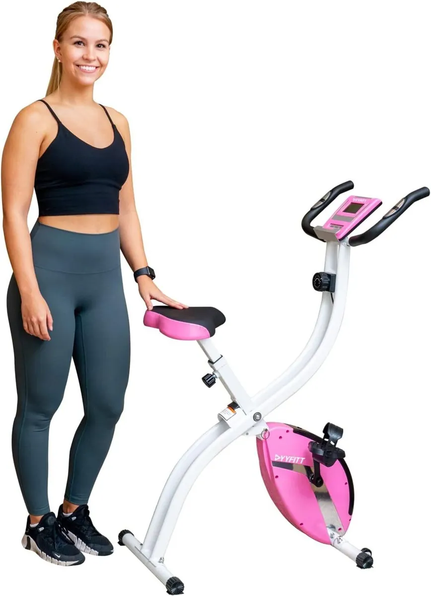 Basic Foldable Fitness Exercise Bike with 16 - Image 1