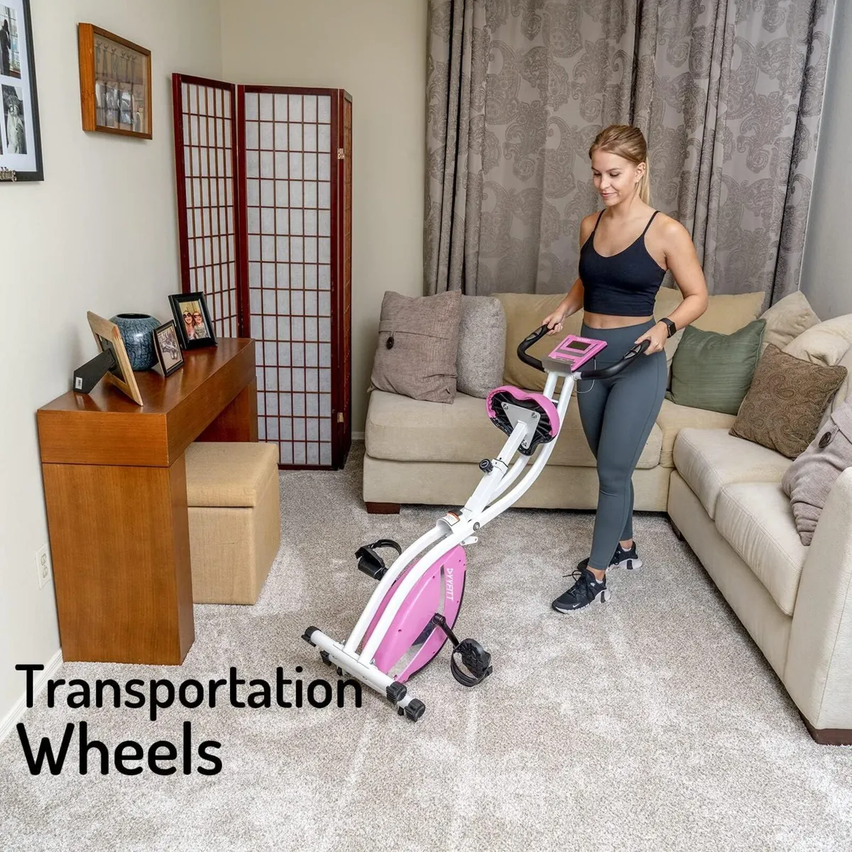 Basic Foldable Fitness Exercise Bike with 16 - Image 3