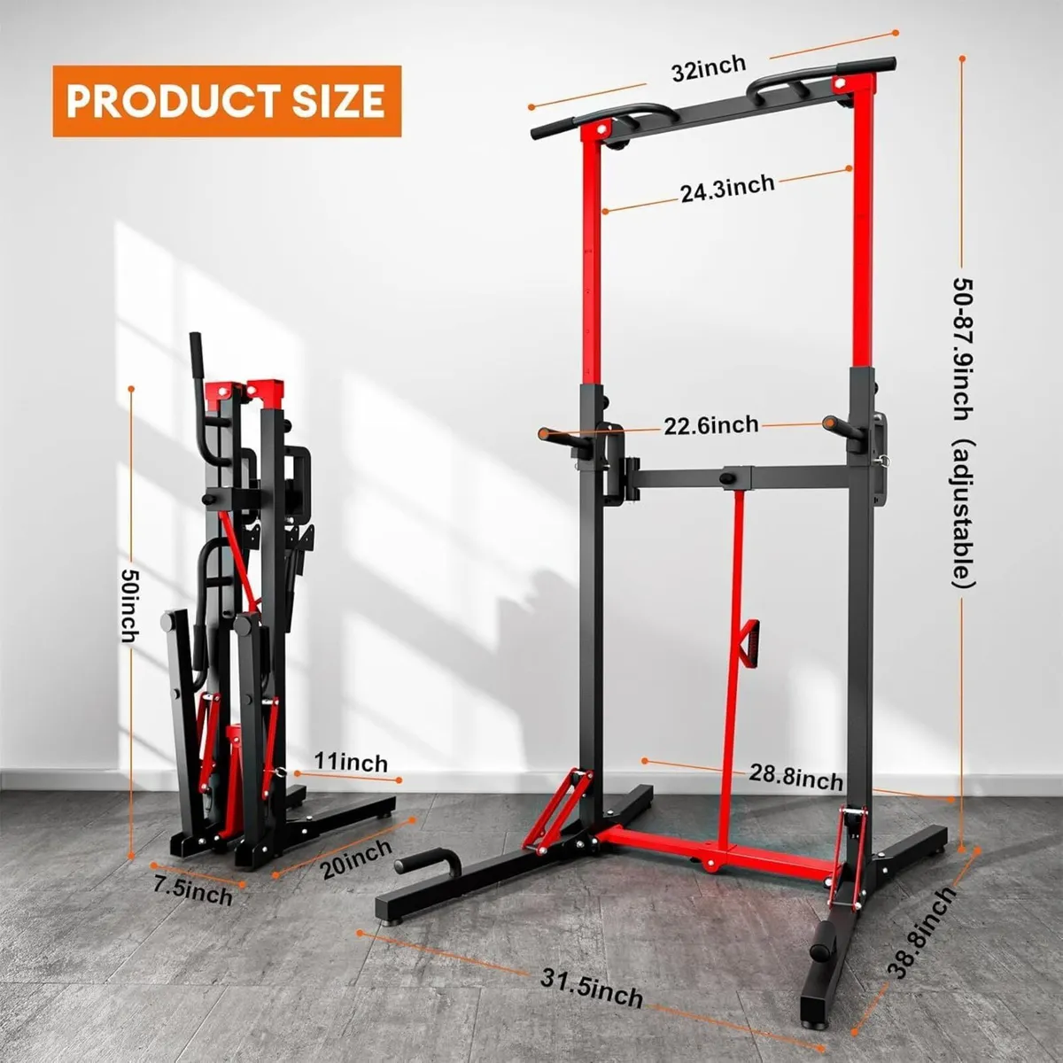 Power Tower Pull Up Bar StationAssistance Machine - Image 2