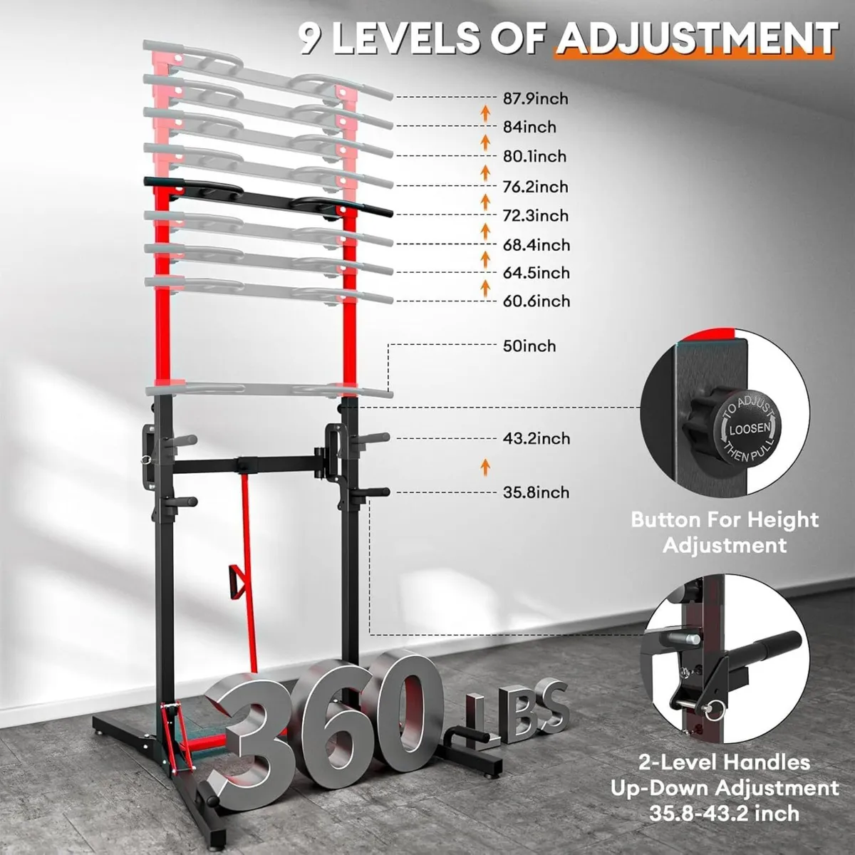 Power Tower Pull Up Bar StationAssistance Machine - Image 3
