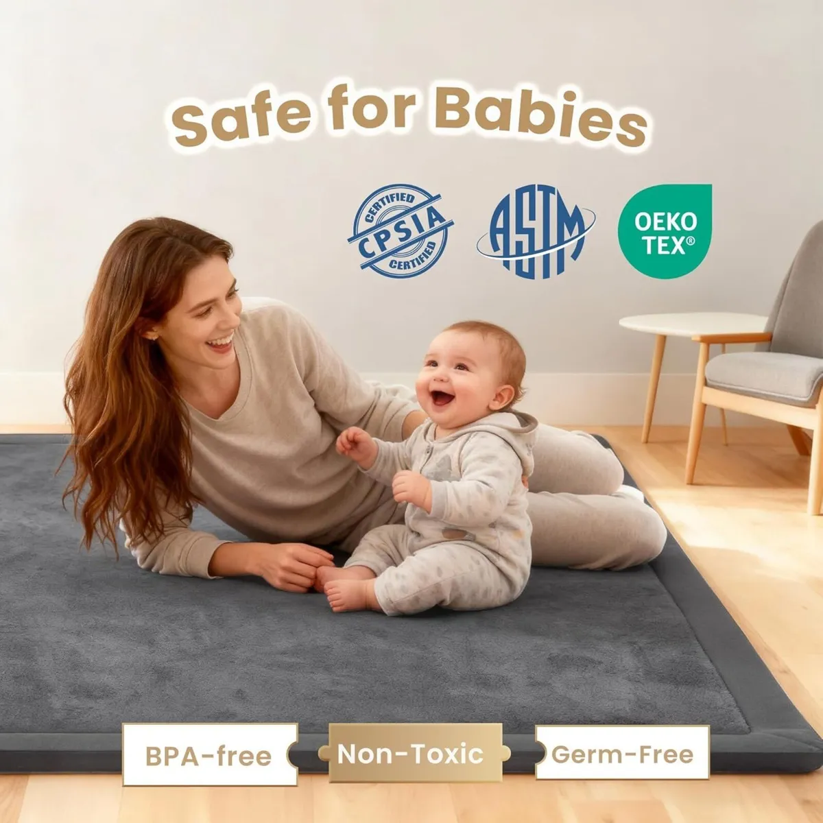 Mat for Floor 1.3 Thick Memory Foam Play with - Image 2