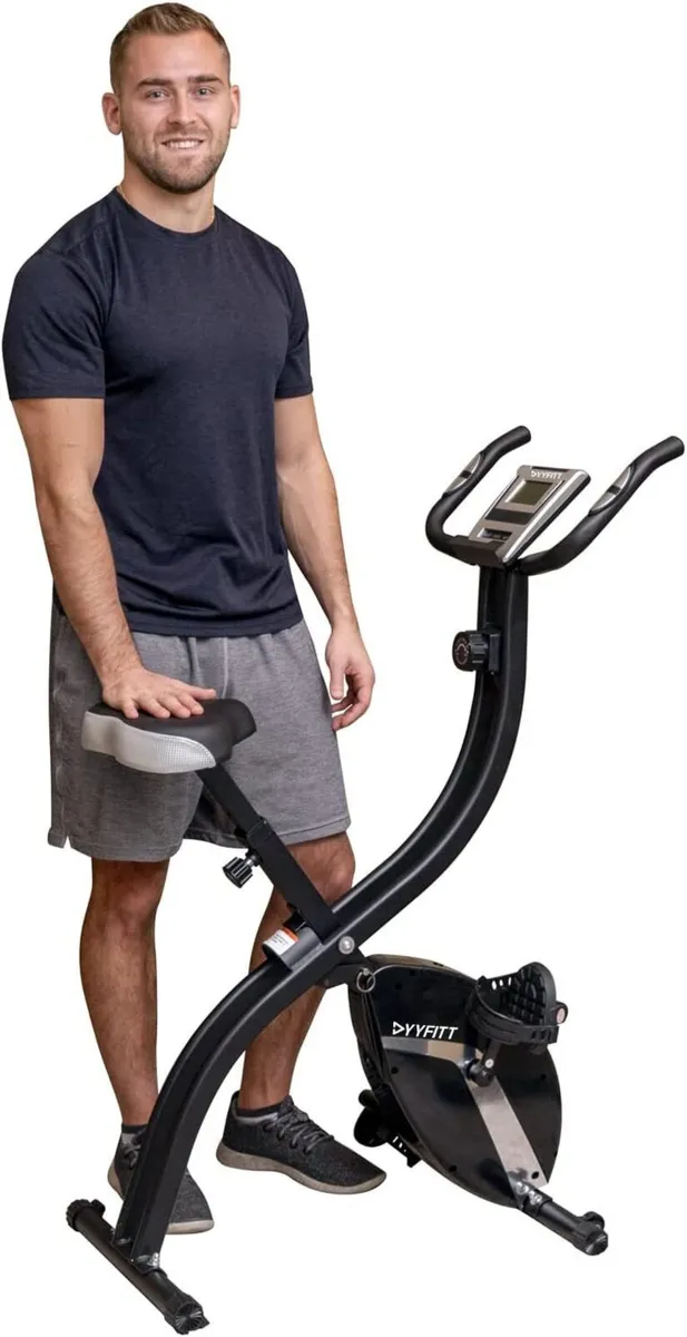 Basic Foldable Fitness Exercise Bike with 16 - Image 1