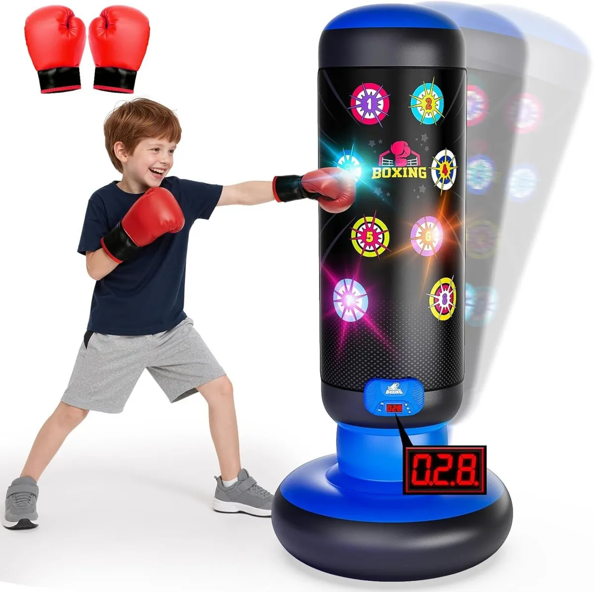 Interactive Punching Bag for Kids Boxing with - Image 1