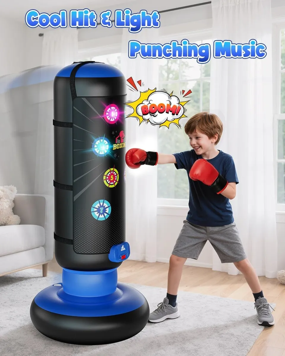 Interactive Punching Bag for Kids Boxing with - Image 2
