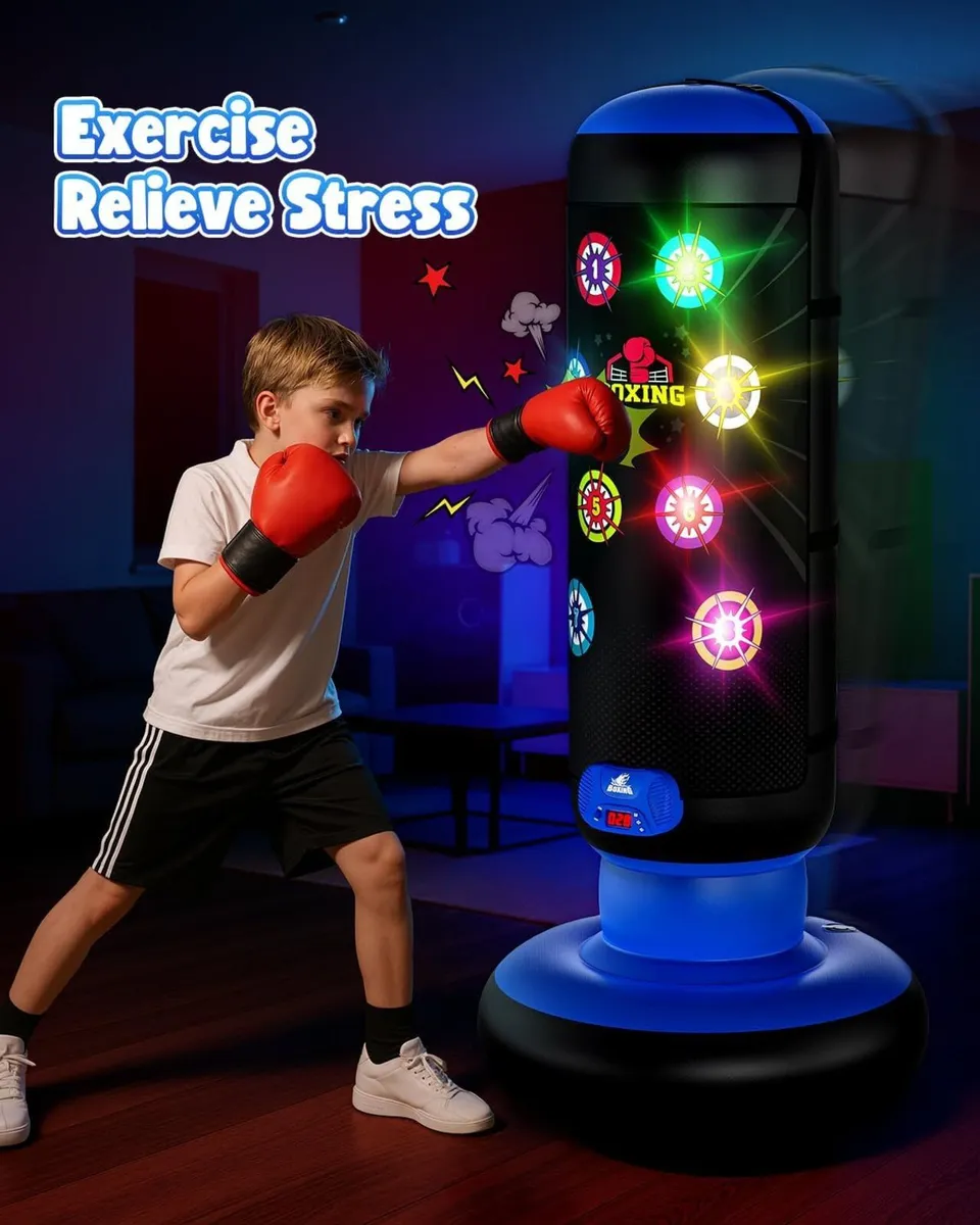 Interactive Punching Bag for Kids Boxing with - Image 4