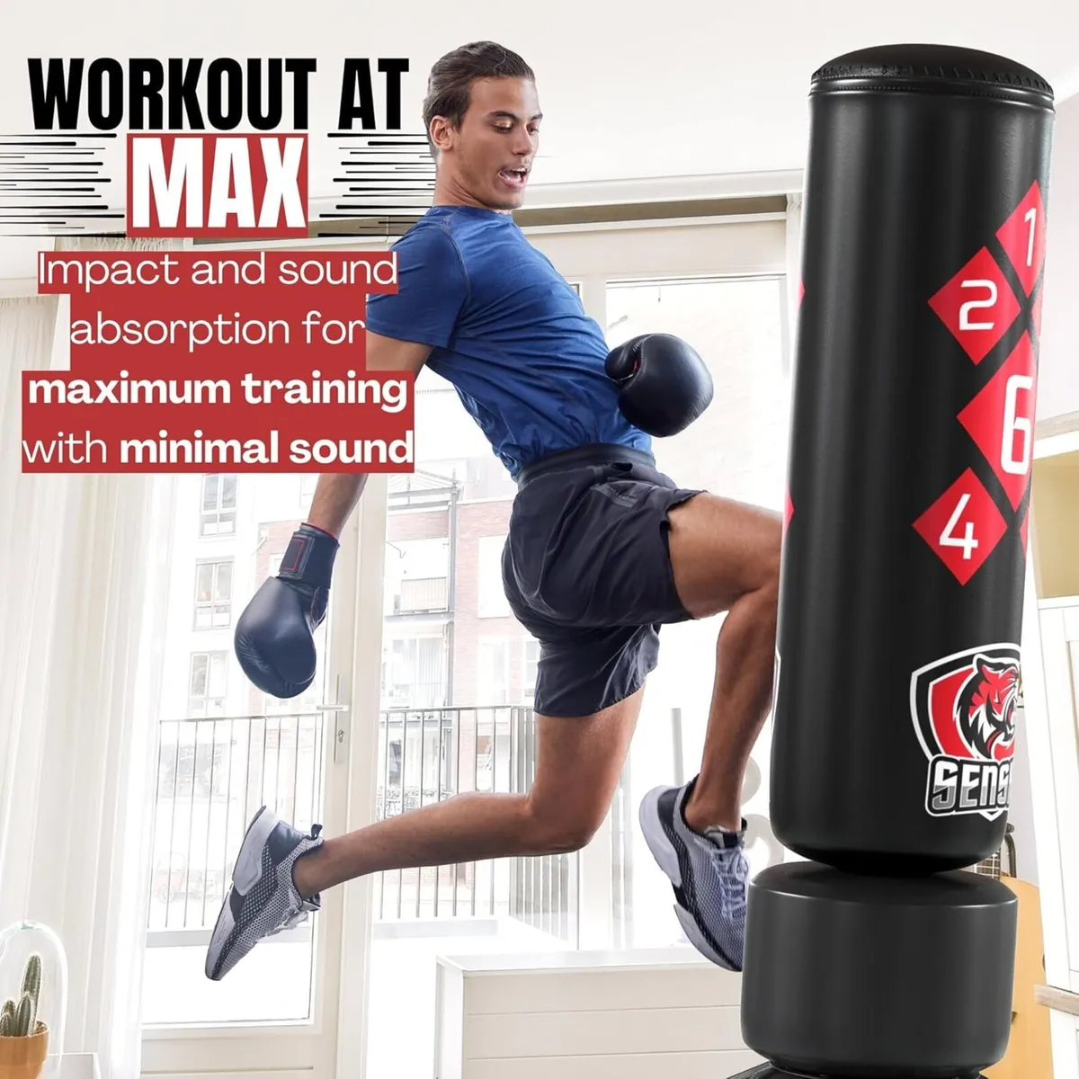 6ft Free Standing Punch Bag 𝟮𝟬𝟮𝟰 𝗪𝗜𝗡𝗡𝗘𝗥 - Image 3
