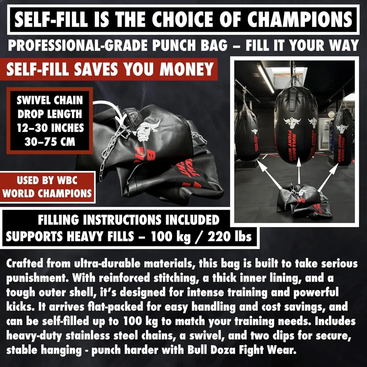 BULLDOZA Heavy-Duty Self-Fill XL Tank Punching - Image 4