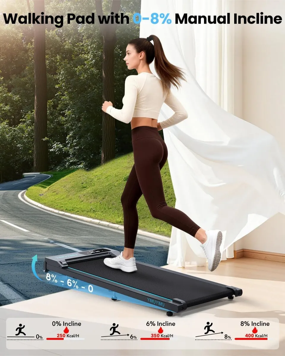 Walking Pad with 8% Incline 10km/h Under Desk - Image 2