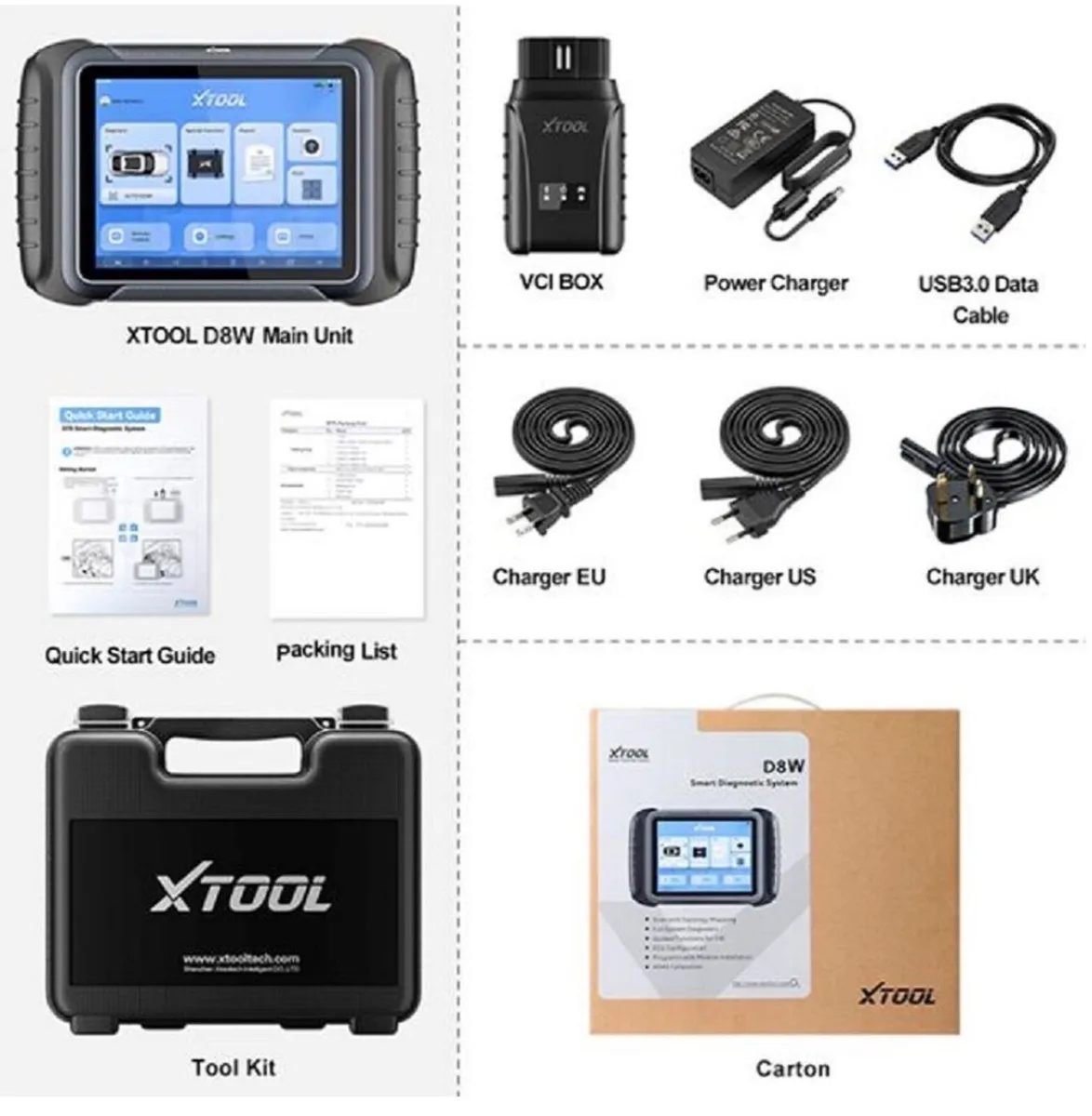 Topology XTOOL D8W D8 Automotive Diagnostic Scan - Image 2