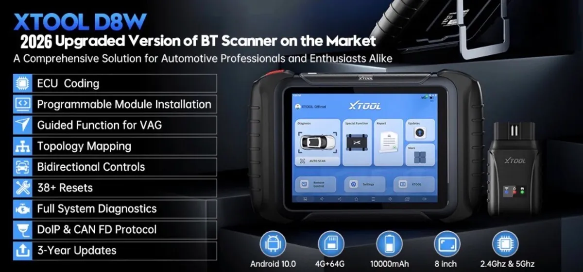 Topology XTOOL D8W D8 Automotive Diagnostic Scan - Image 3