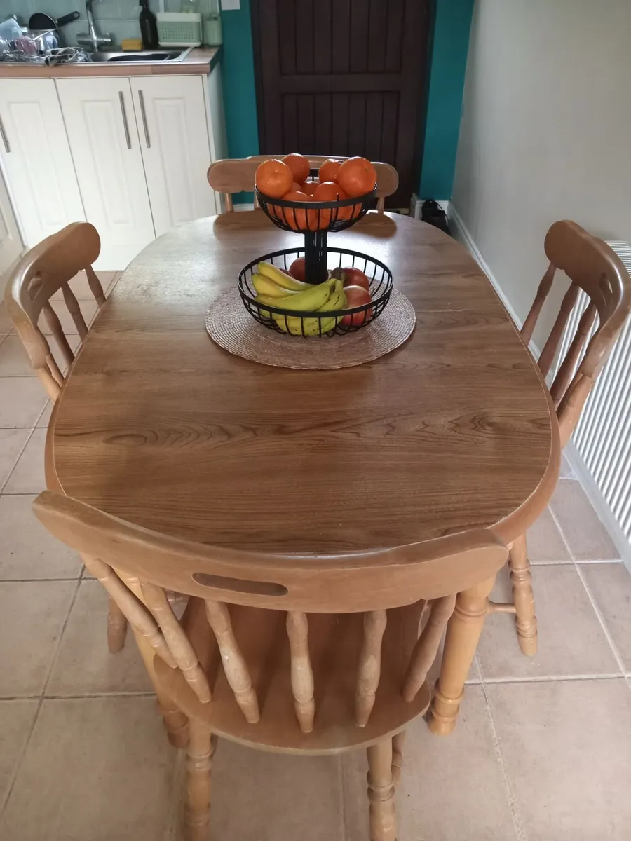 Table and 4 Chairs - Image 2