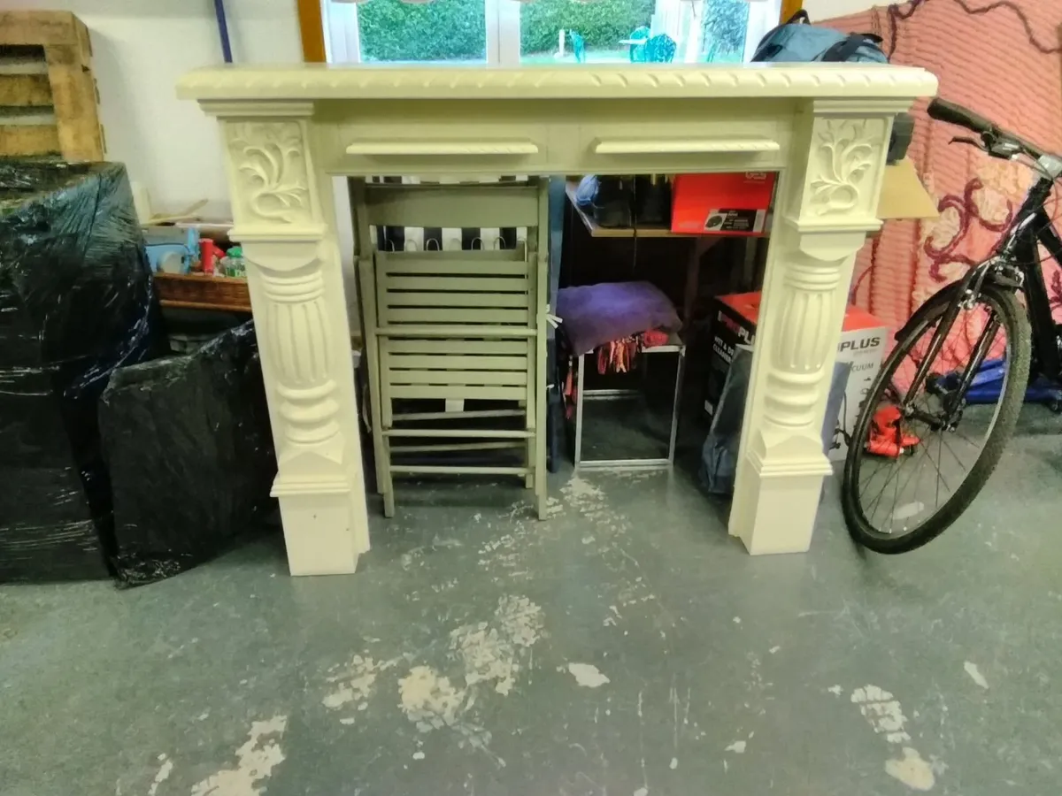 French doors, fireplace surround - Image 1