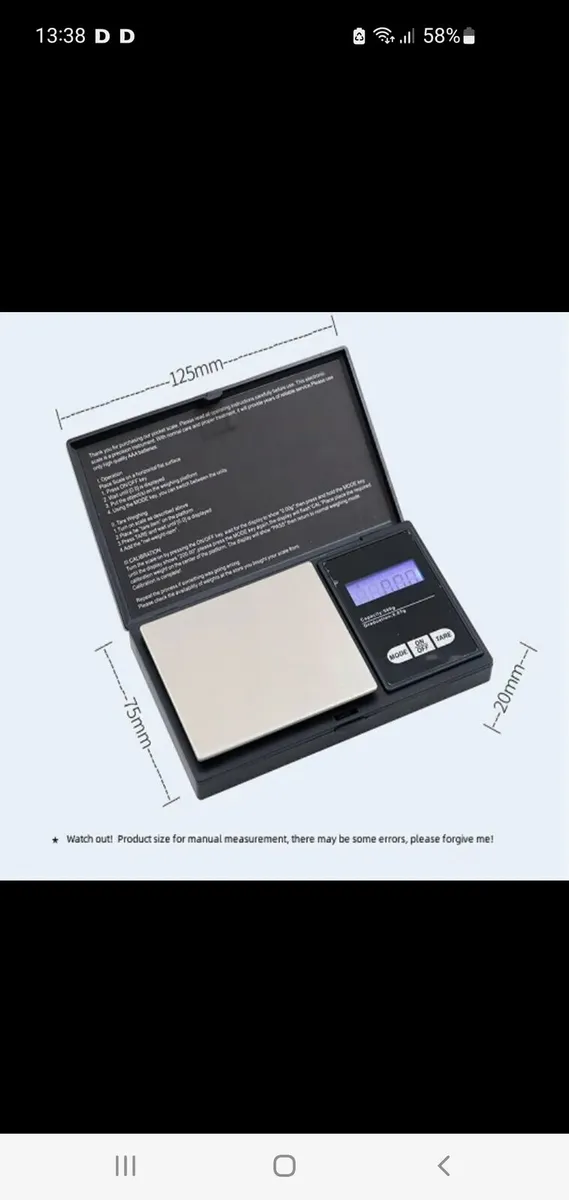 Pocket Scales 0.1-200gm & 500gm - Image 1