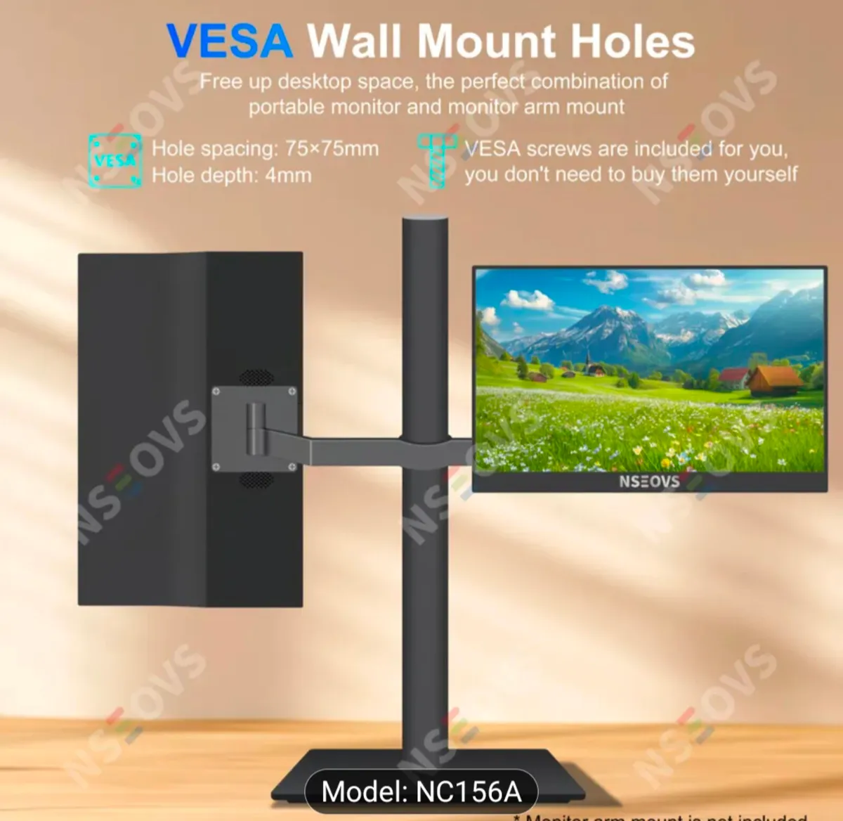 Nseovs 15.6 Inch Portable Monitor - price firm - Image 4