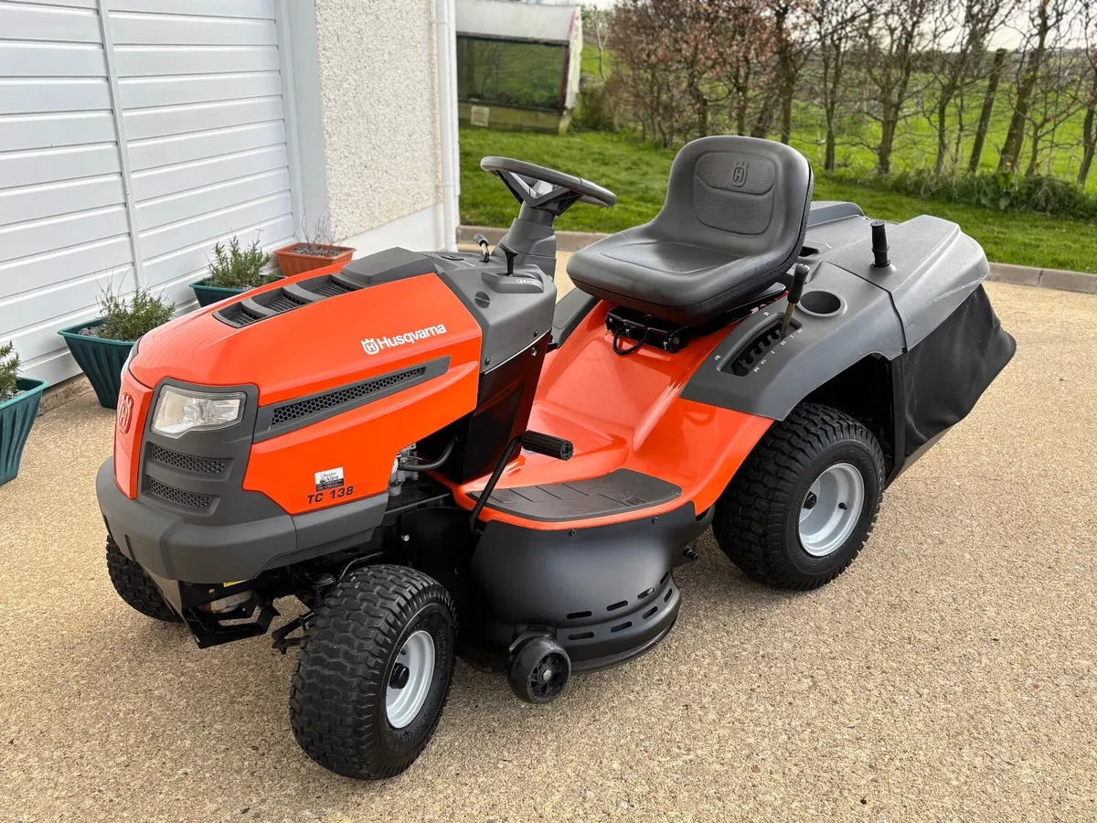 Husqvarna TC138 Ride-On Lawn Mower (2018) - Image 1