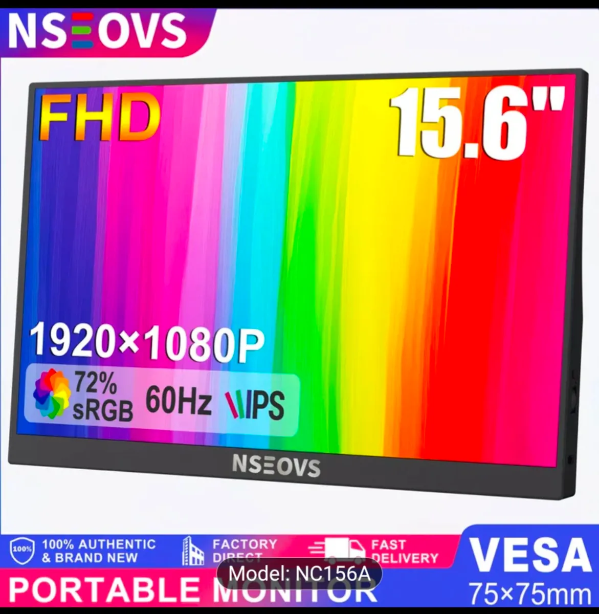Nseovs 15.6 Inch Portable Monitor - price firm - Image 1