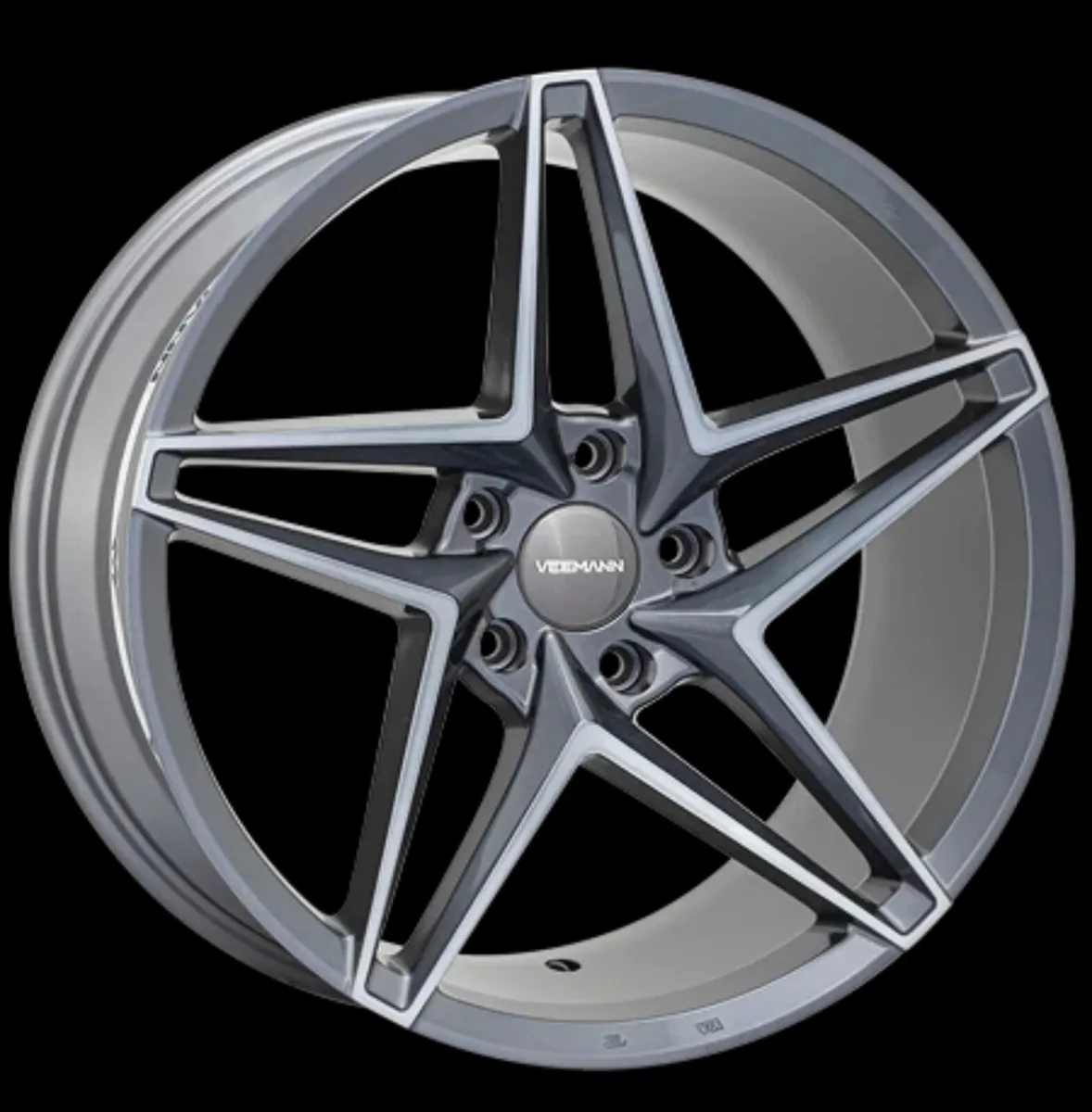 19” veemann vfs46 5x112 9.5 graffite smoke