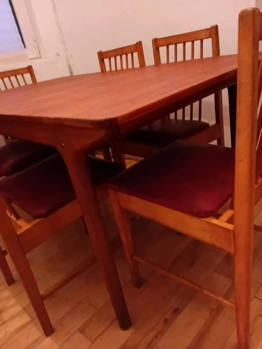 mcintosh t3 mid century teak dining set - Image 4