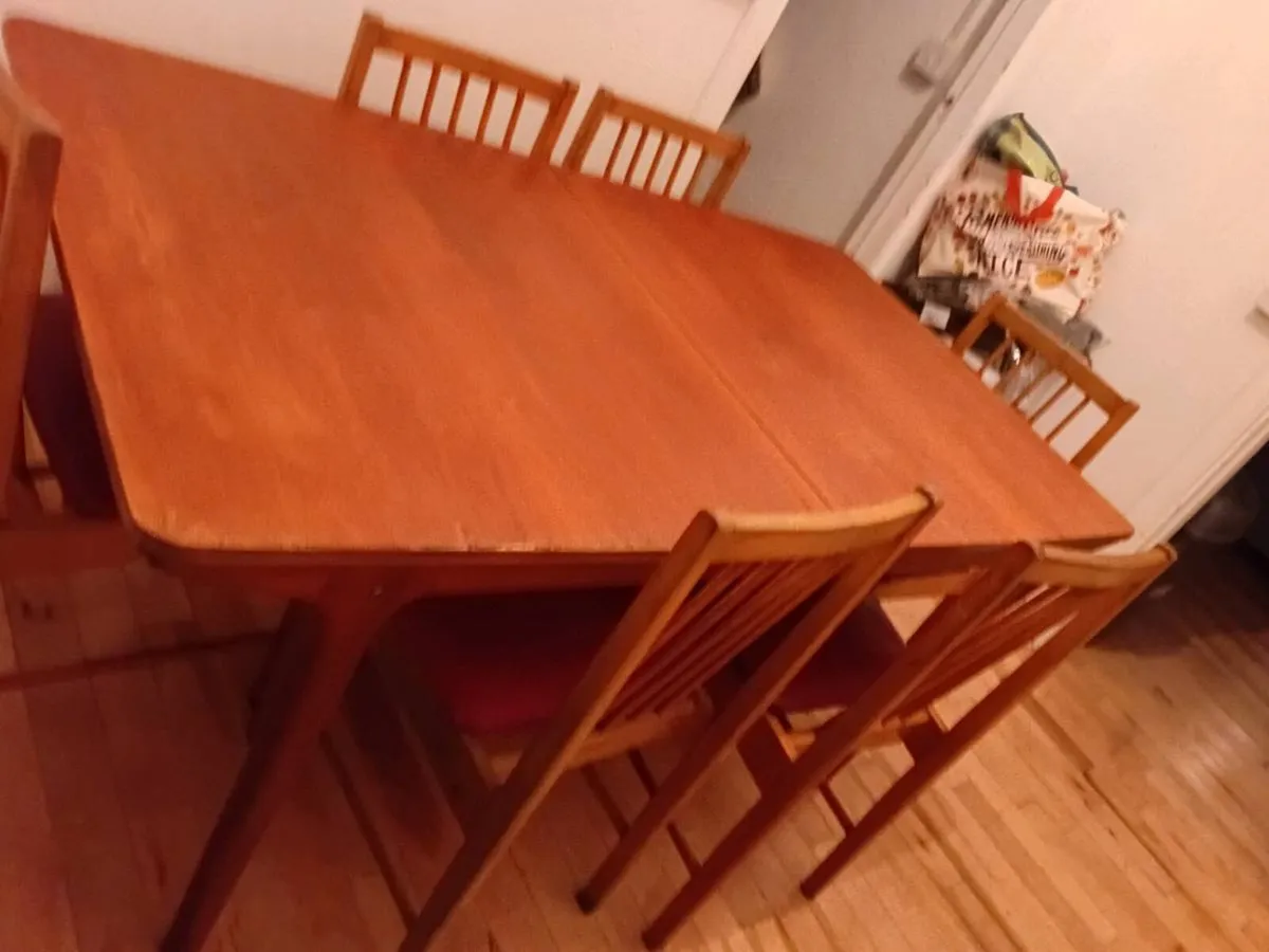 mcintosh t3 mid century teak dining set - Image 3