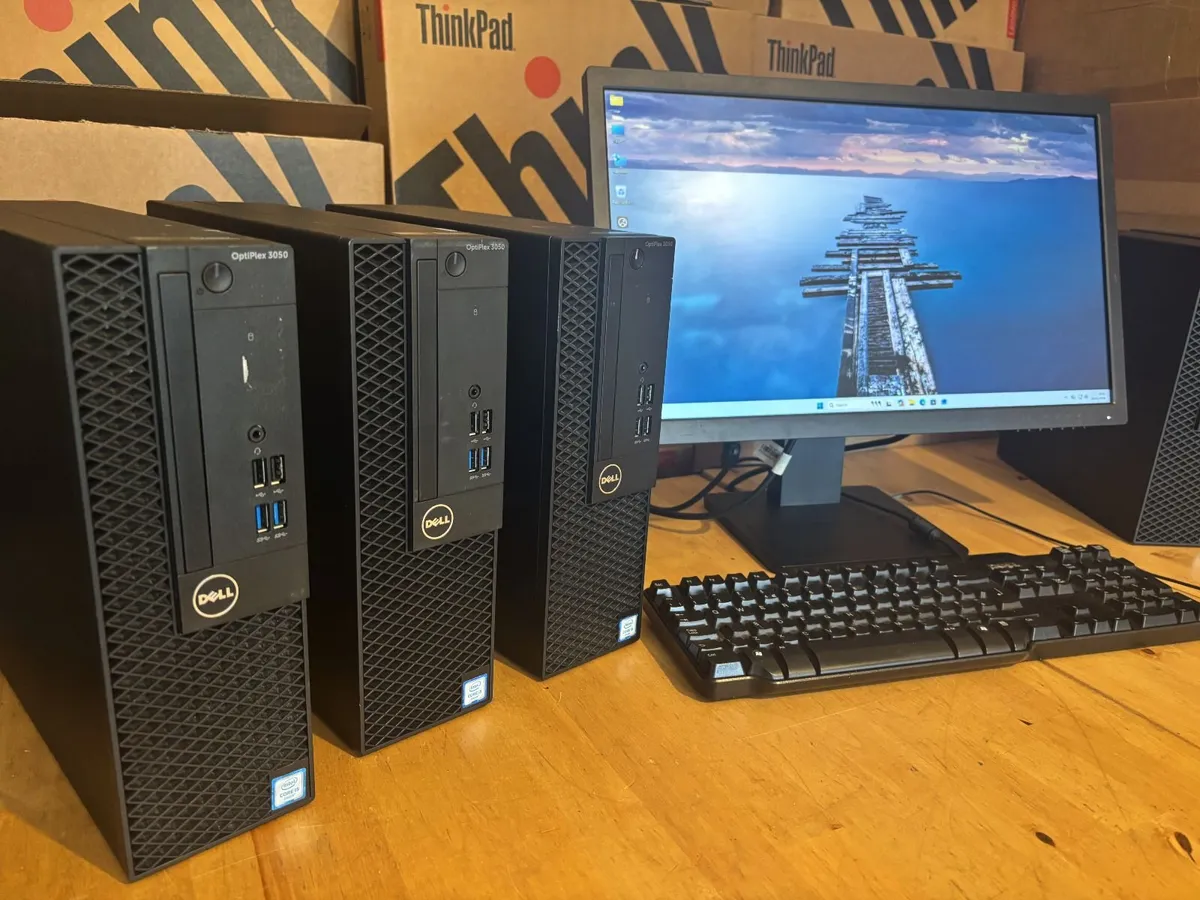 Dell Optiplex 3050 PCs-i5-22" Screen-Win 11 Pro - Image 1