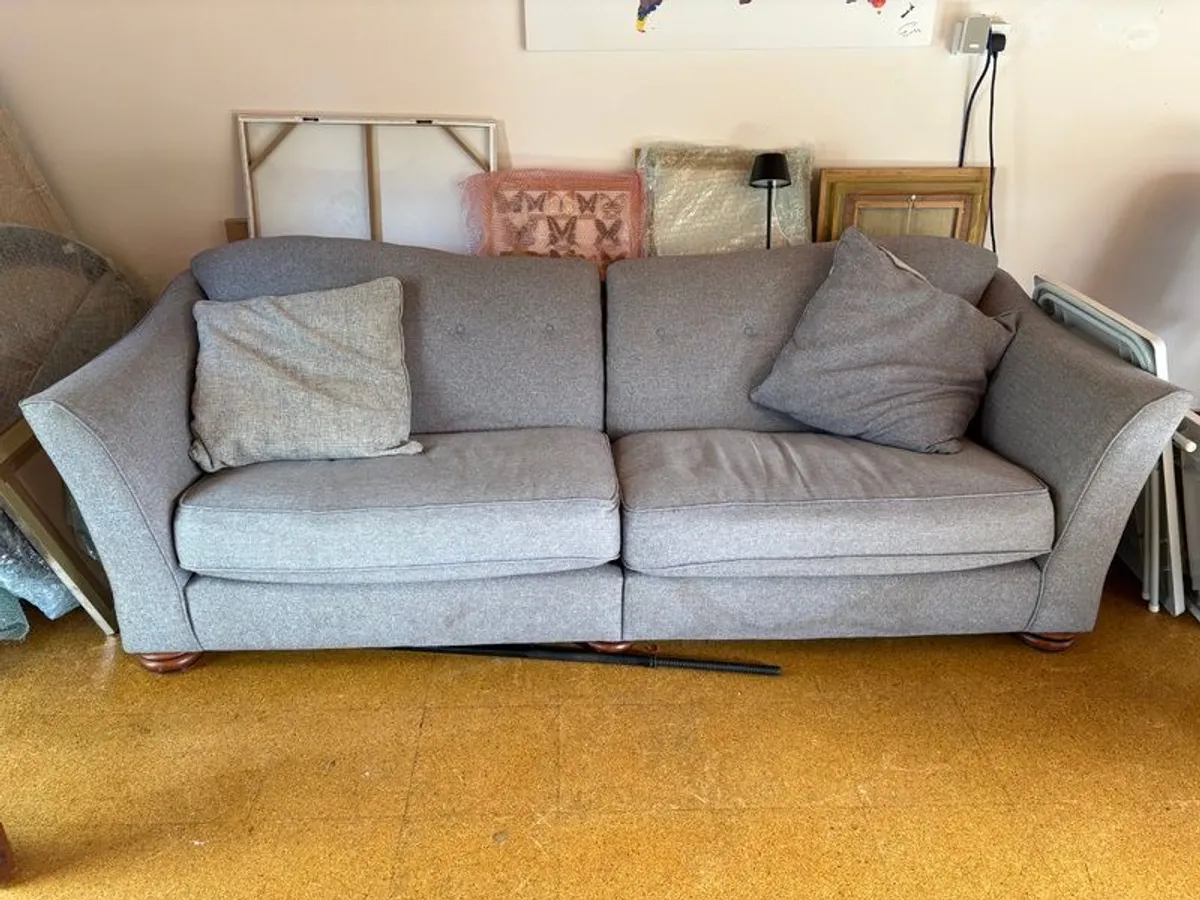 Sofa. Large but splits for transport. Seats 3 to 4