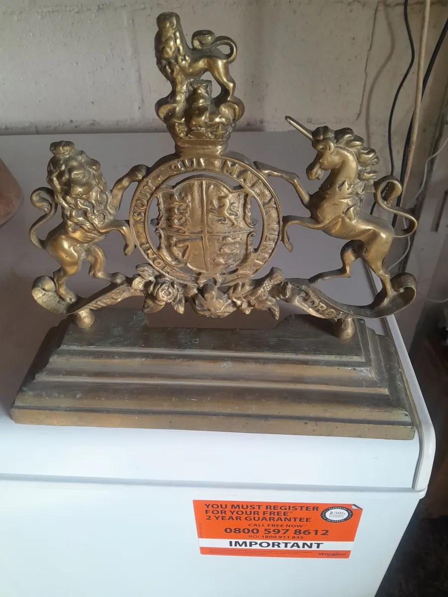 Victorian  solid  brass  door stop - Image 3