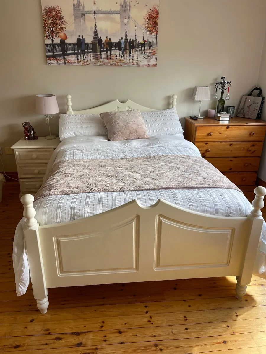 Wooden Bed and Mattress (4ft) - Image 2