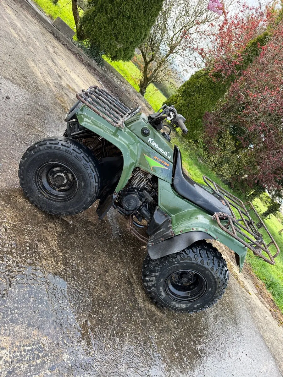 Kawasaki 220 farm quad - Image 1