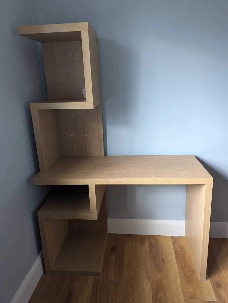Desk with Book Shelves - Image 1