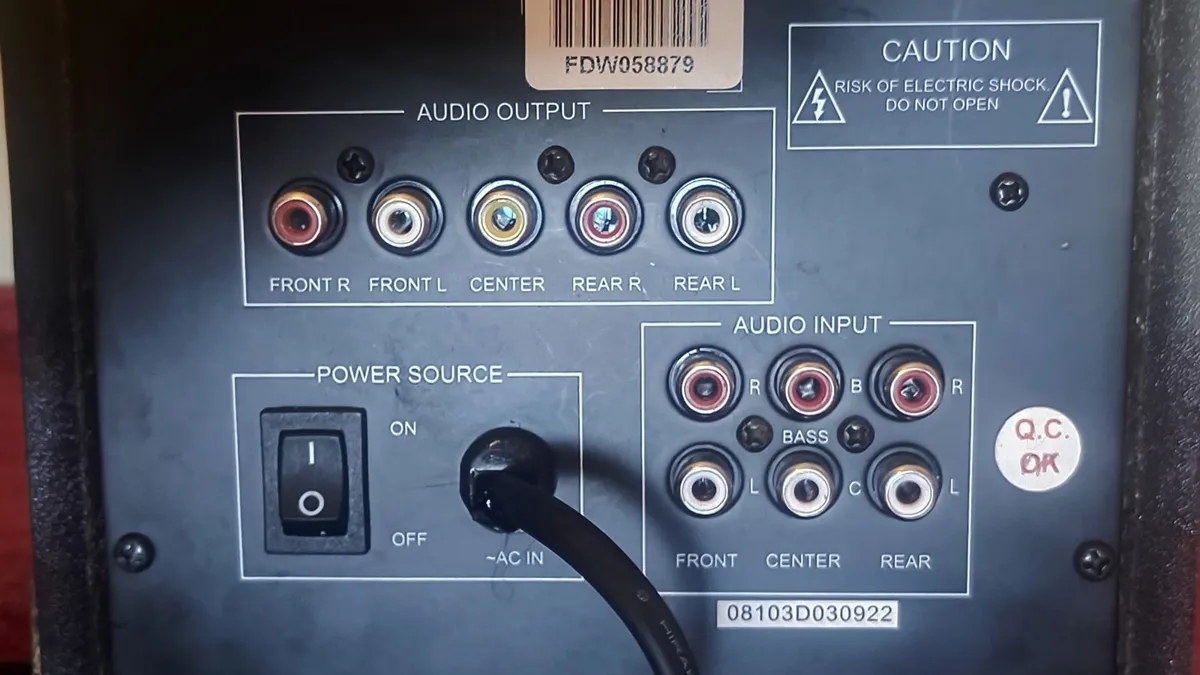 Home theater system active subwoofer 5.1 - Image 2