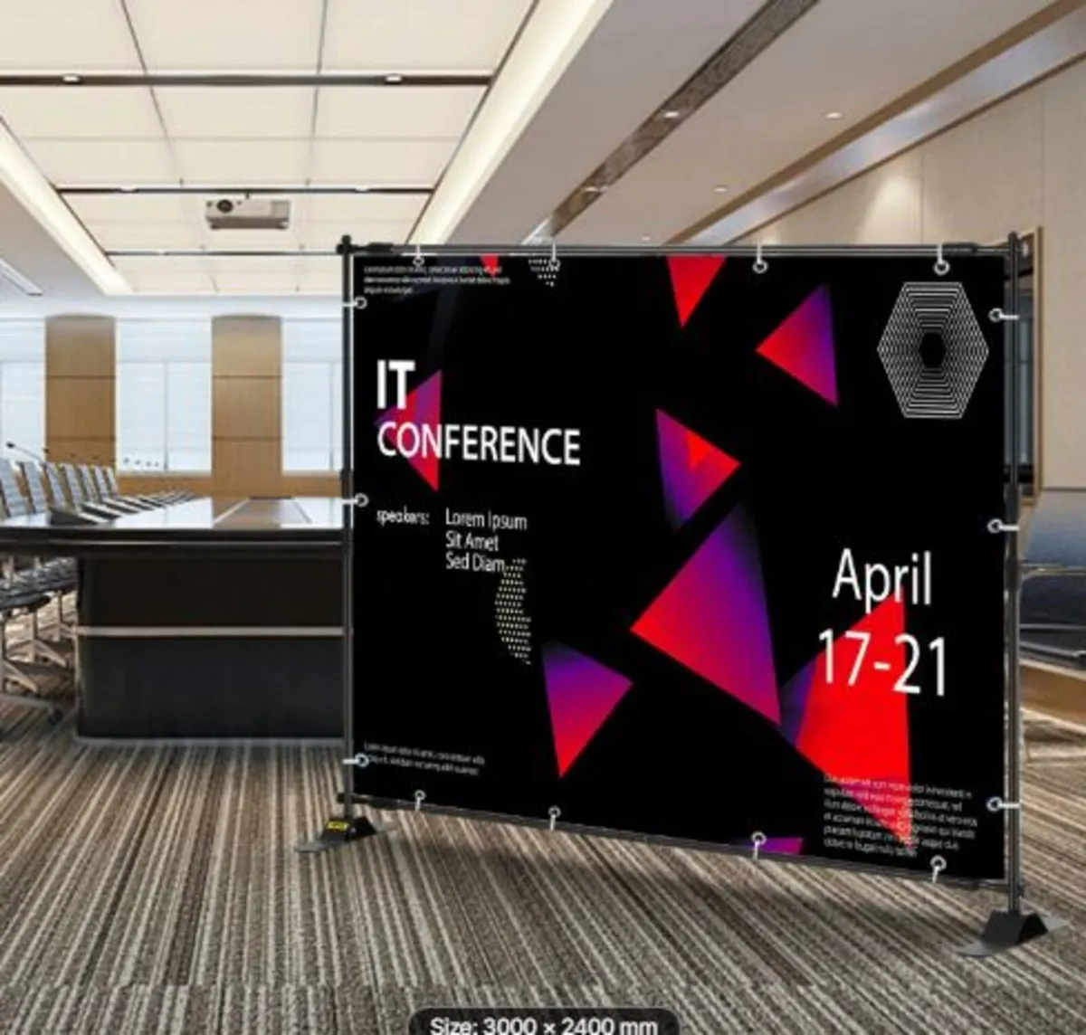 Step and Repeat 243.8 x 243.8 cm - 304.8 x 243.8 - Image 3