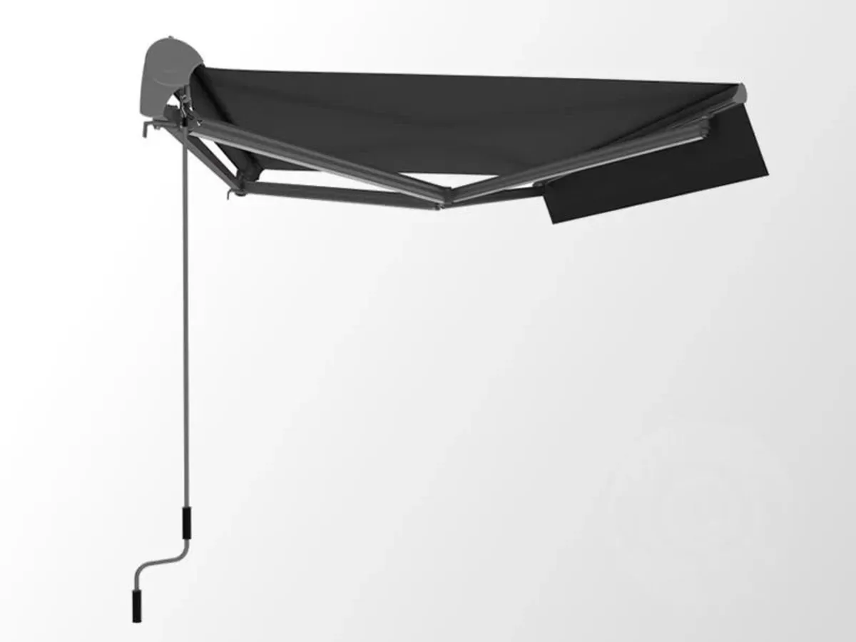 Outdoor Awning Remote Control 4x2.5m Black - Image 2