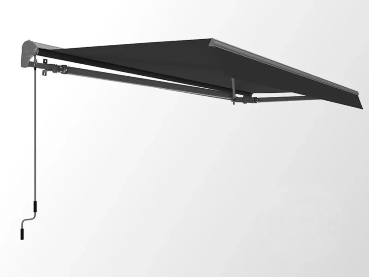 Outdoor Awning Remote Control 4x2.5m Black - Image 4