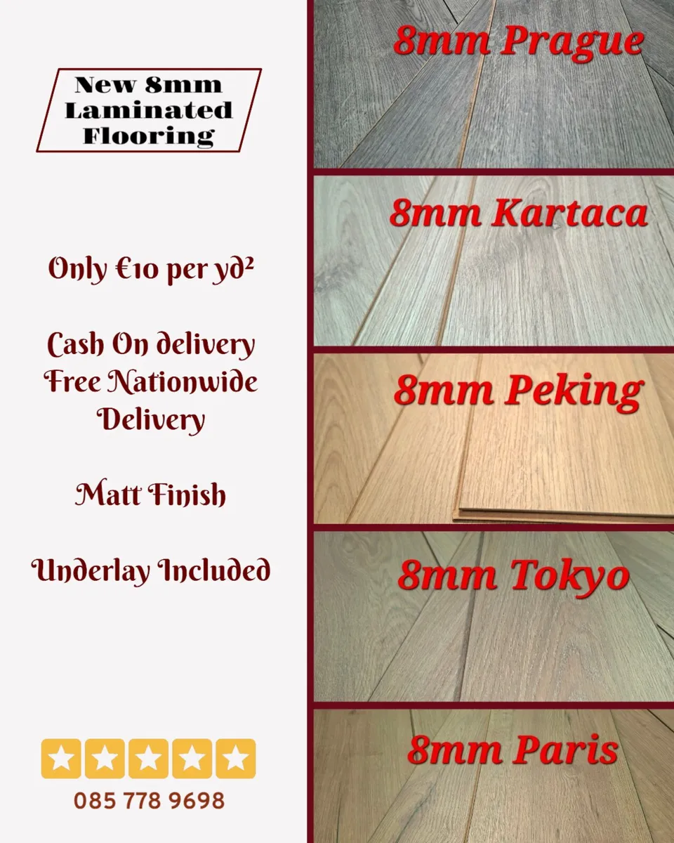 New 8mm Matt Laminated Flooring - Image 1
