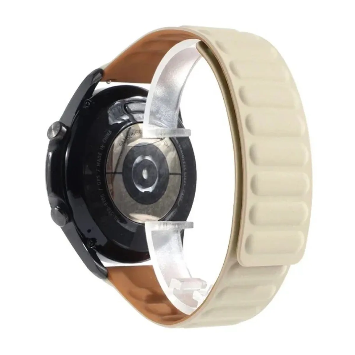 Silicone Magnetic watch Bracelet Strap 20mm - Image 1